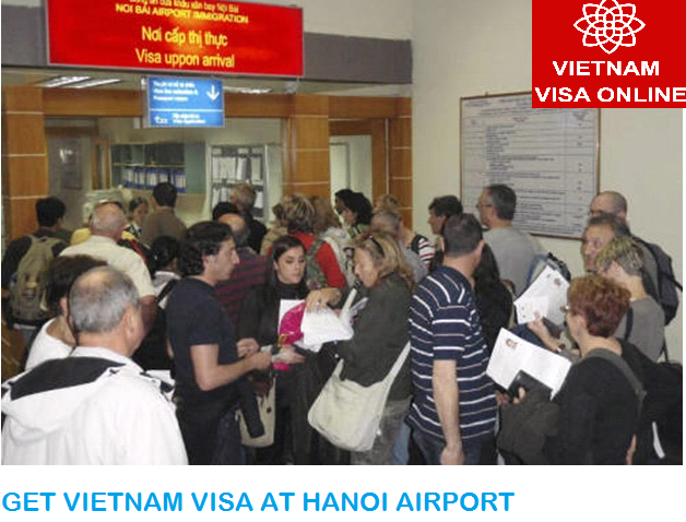 Vietnam visa at Hanoi airport